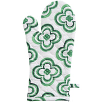 Thumbnail for Patricia Heaton Home Geo Oven Mitt Green Set of 2 Park Designs