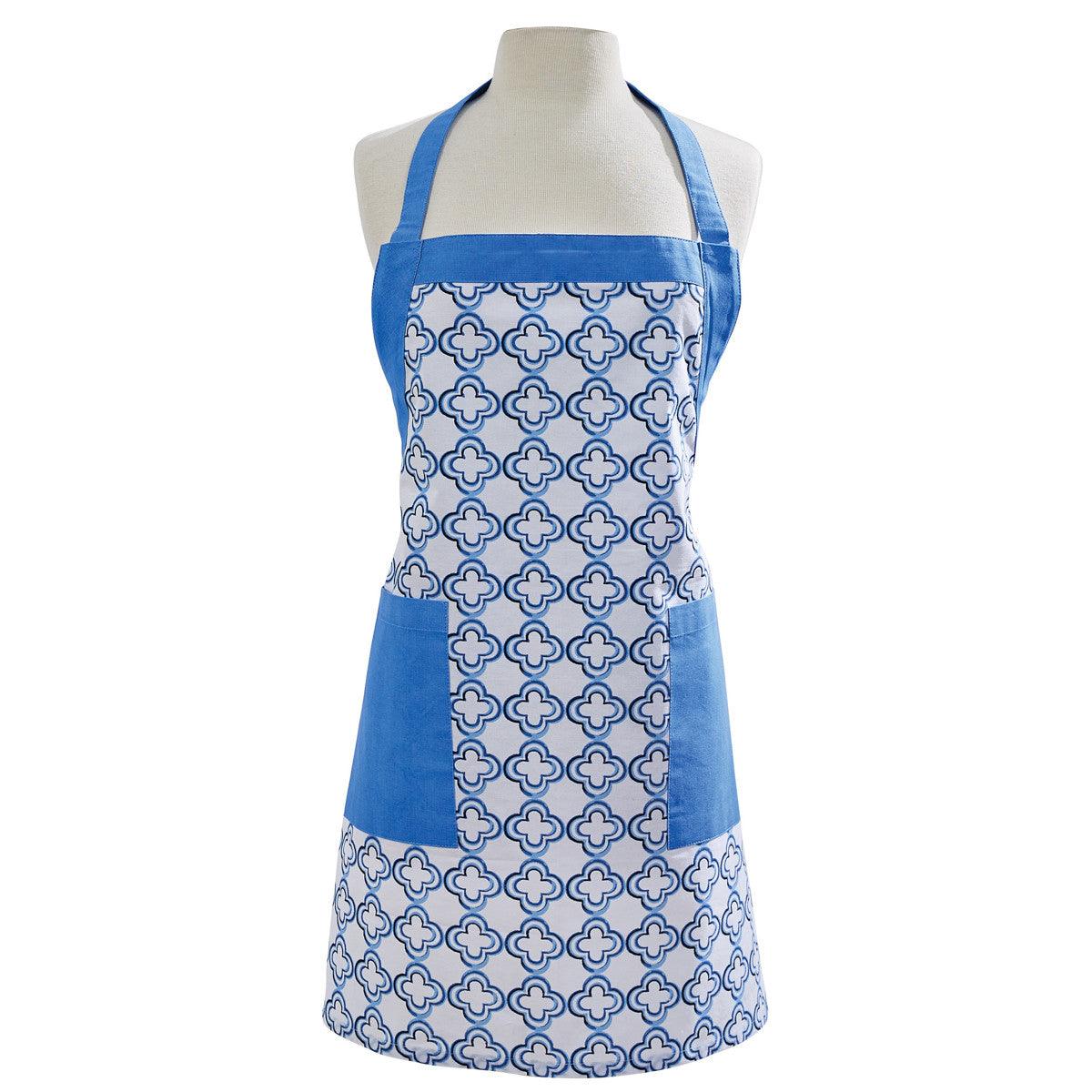 Patricia Heaton Home Geo Apron Blue Set of 2 Park Designs