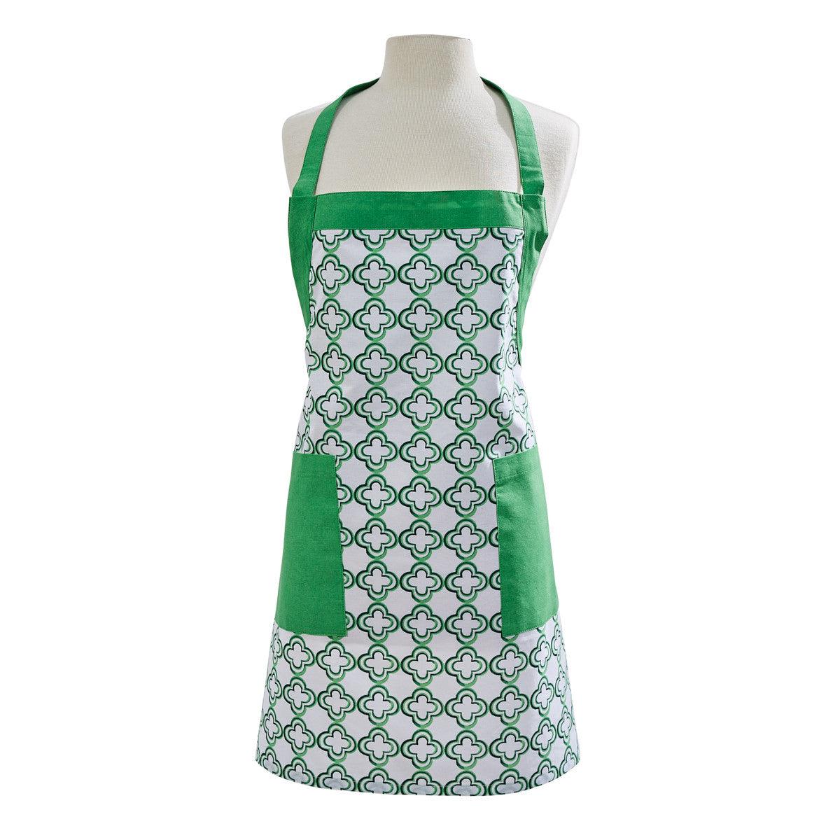 Patricia Heaton Home Geo Apron Green Set of 2 Park Designs