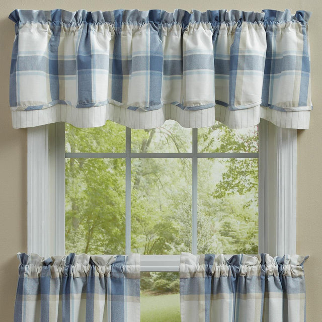 Aviary Valance - Lined Layered 72x16 Set of 2 Park designs - The Fox Decor