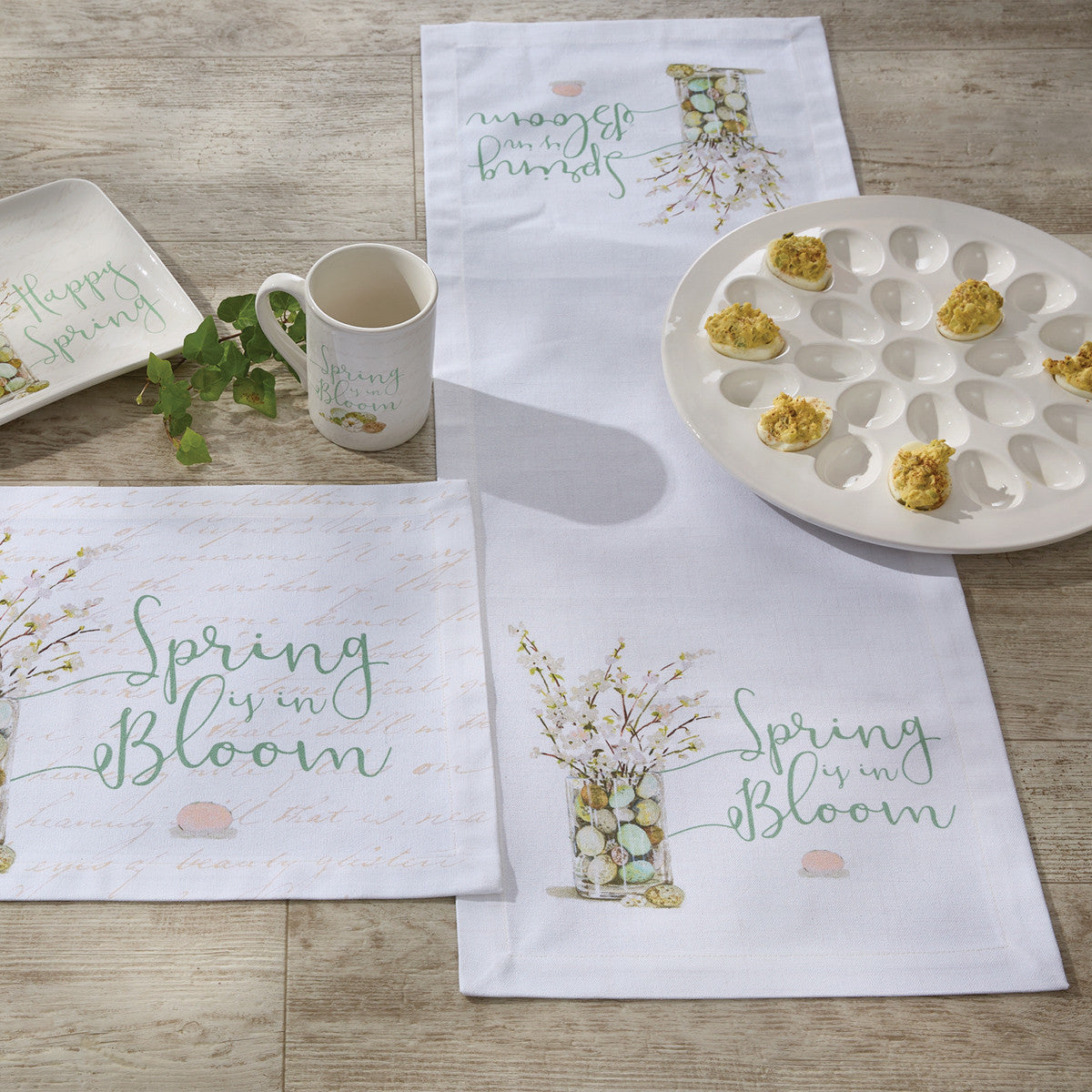 Spring In Bloom Table Runner 54"L Set of 2 Park Designs - The Fox Decor