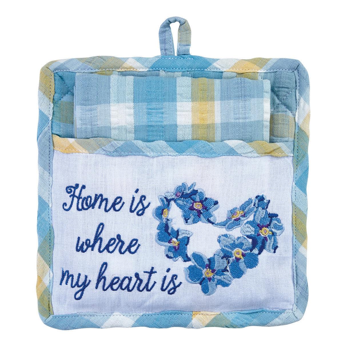 Forget Me Not Pocket Potholder Set Park Designs - The Fox Decor