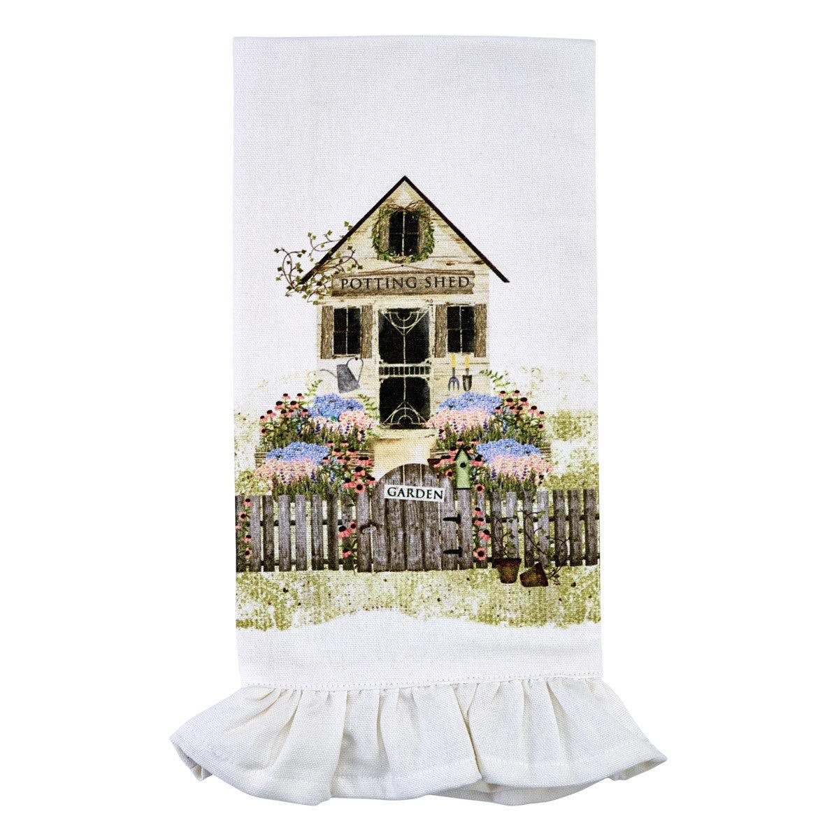 Spring Garden Decorative Dishtowel Set of 2 Park Designs