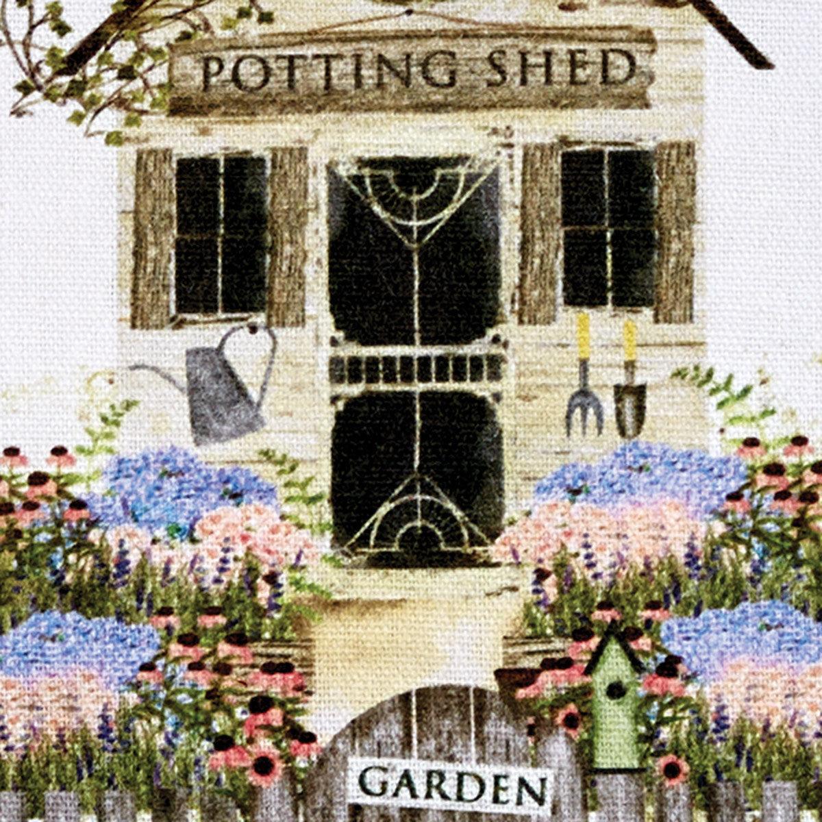 Spring Garden Decorative Dishtowel Set of 2 Park Designs