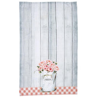 Farmhouse Peonies Dishtowel Set of 2 Park Designs - The Fox Decor