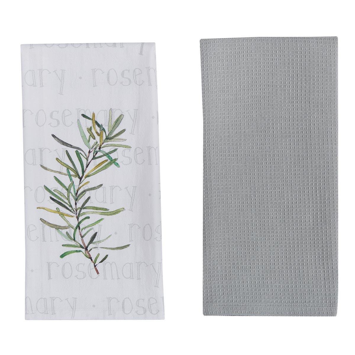 Herb Garden Rosemary 2 Dishtowel Set of 4 Park Designs