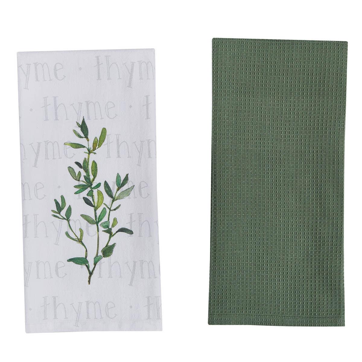 Herb Garden Thyme 2 Dishtowel Set of 4 Park Designs