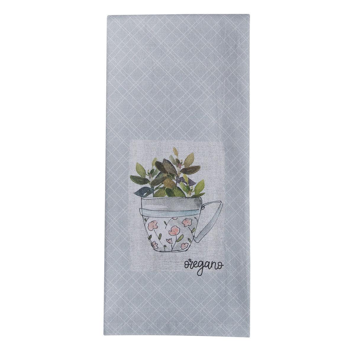 Herb Garden Oregano Dishtowel Set of 6 Park Designs - The Fox Decor