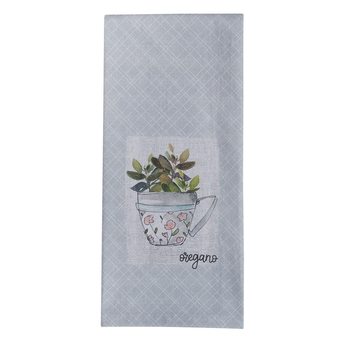 Herb Garden Oregano Dishtowel Set of 6 Park Designs