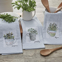 Thumbnail for Herb Garden Oregano Dishtowel Set of 6 Park Designs - The Fox Decor