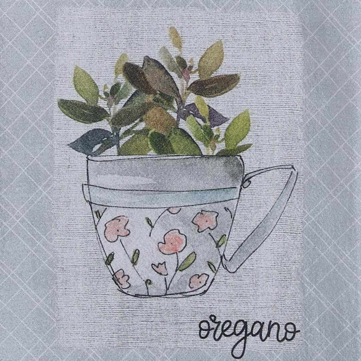 Herb Garden Oregano Dishtowel Set of 6 Park Designs