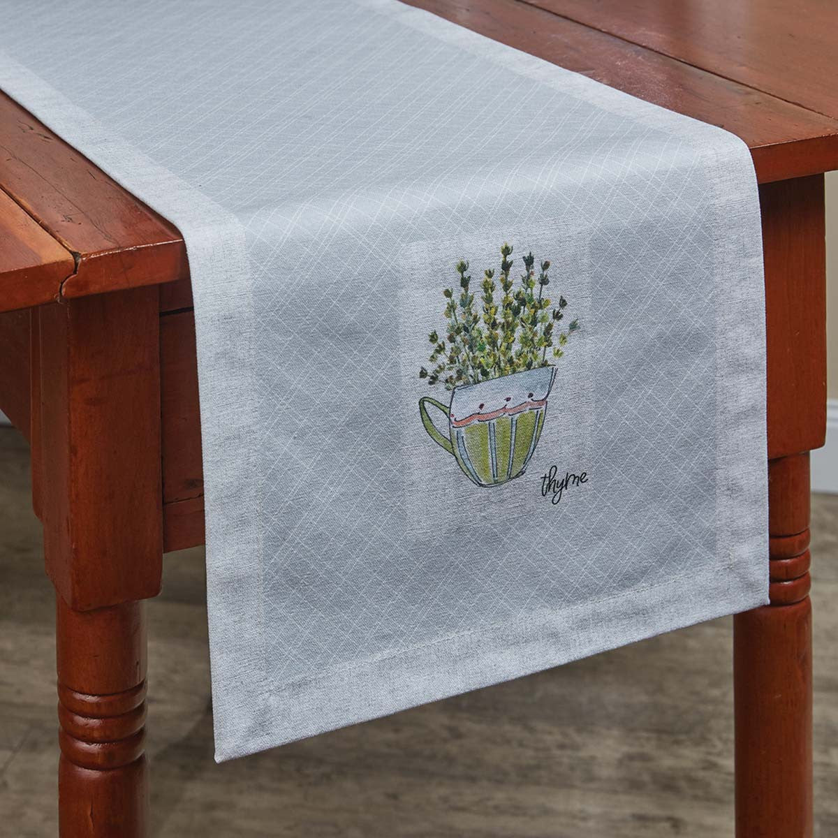 Herb Garden Table Runner 54"L Set of 2 Park Designs