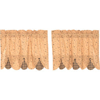 Thumbnail for Maisie Tier Curtain Set of 2 L24xW36 - The Fox Decor