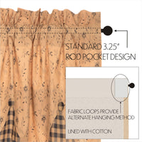 Thumbnail for Maisie Valance Curtain 18x60 - The Fox Decor