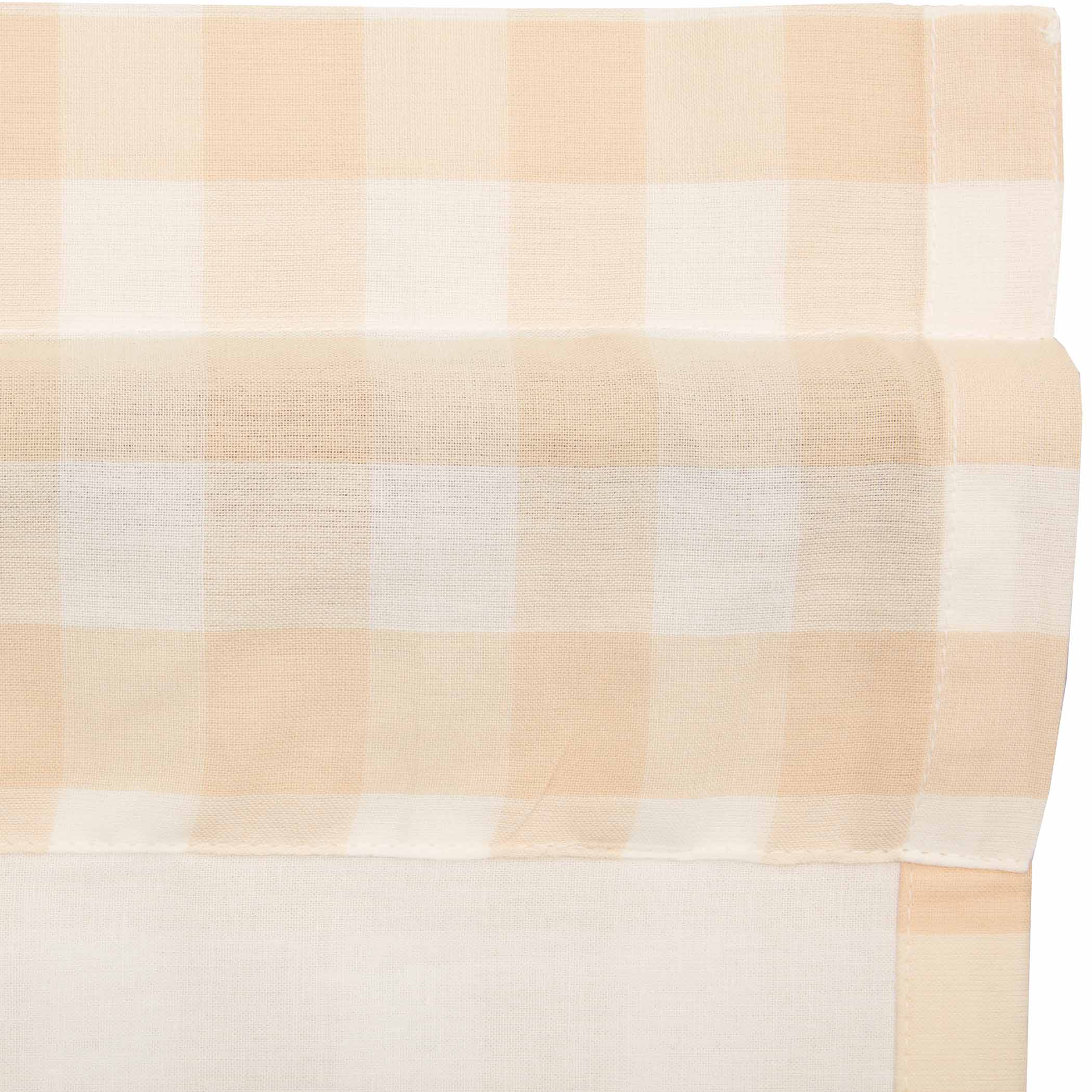 Annie Buffalo Tan Check Short Panel Curtain Set of 2 63
