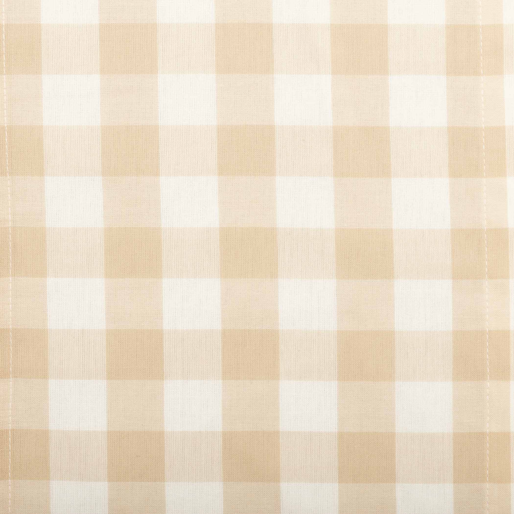 Annie Buffalo Tan Check Short Panel Curtain Set of 2 63