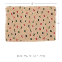 Thumbnail for Primitive Star Jute Placemat Set of 6 12x18 VHC Brands