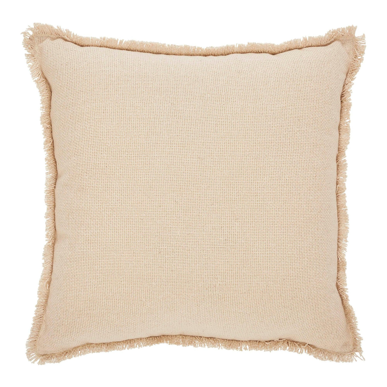 Vintage Burlap Stripe Red Pillow 18x18 - The Fox Decor