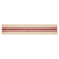 Thumbnail for Yuletide Burlap Stripe Red Table Runner 13x72 VHC Brands - The Fox Decor