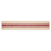 Thumbnail for Yuletide Burlap Stripe Red Table Runner 13x72 VHC Brands