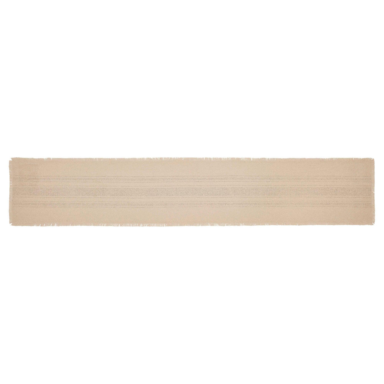 Yuletide Burlap Stripe Red Table Runner 13x72 VHC Brands - The Fox Decor