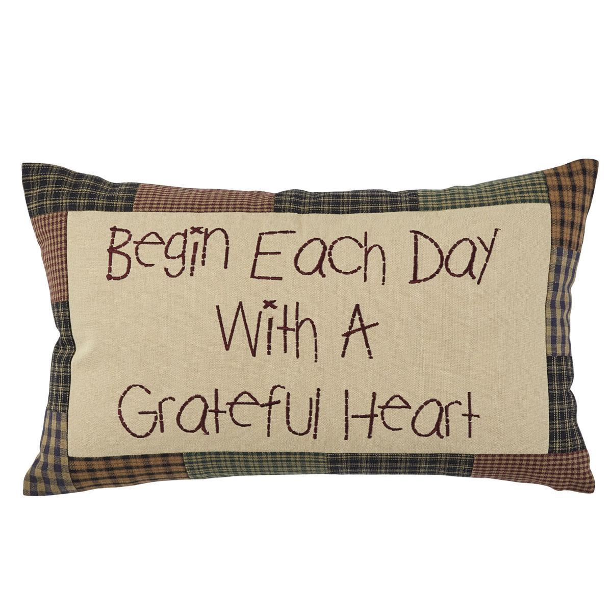 Begin Each Day Emb Plw CVR 20x12 - Park Designs - The Fox Decor