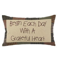 Begin Each Day Emb Plw CVR 20x12 - Park Designs - The Fox Decor