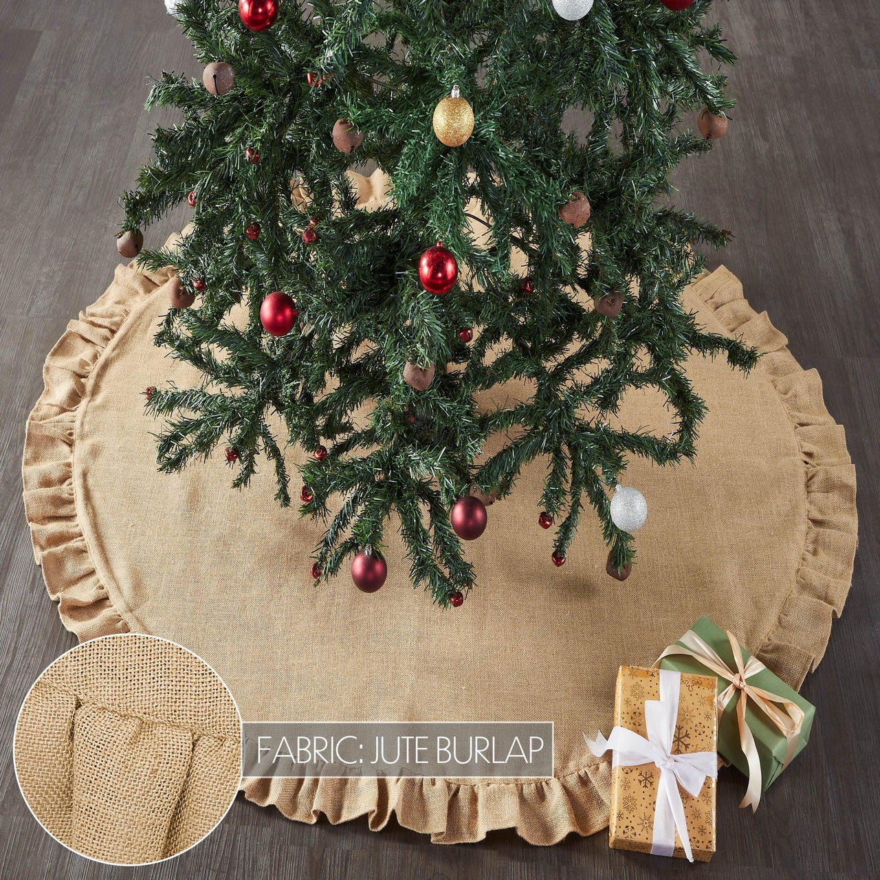 The White Company Natural Jute Tree Skirt