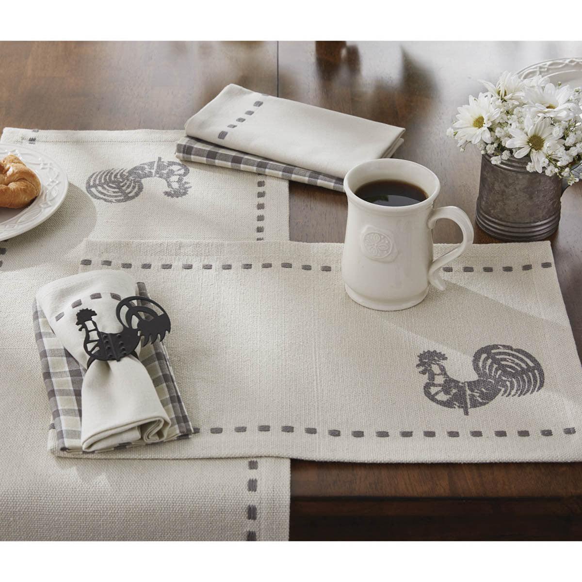 Folk Rooster Placemat Set of 12 Park Designs