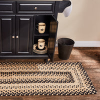 Cornbread Rectangle Braided Rug 24x72