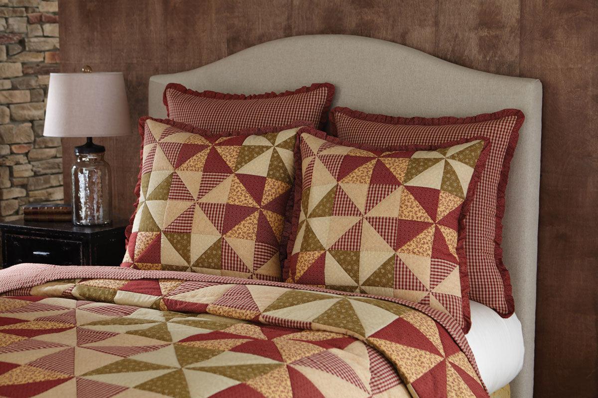 Mill Village Patchwork Euro Sham - Park Designs - The Fox Decor