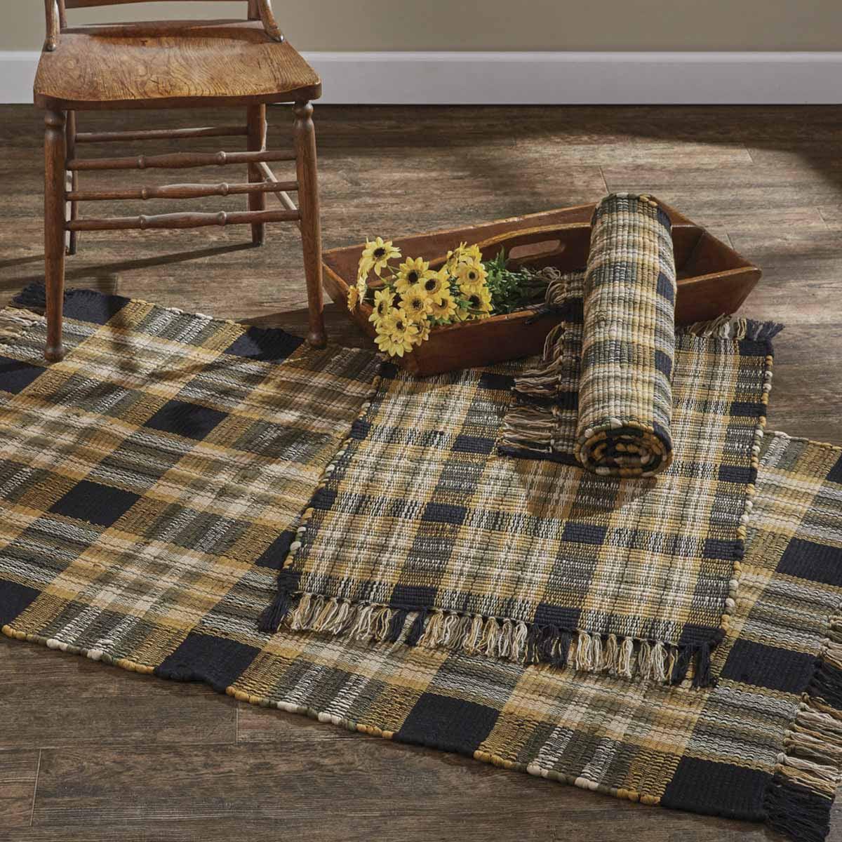 Sunflower In Bloom Rag Rug Runner - 2' x 6' Set of 2 Park Designs - The Fox Decor