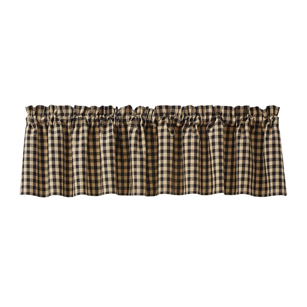 Berry Gingham Lined Valance Park Designs - The Fox Decor