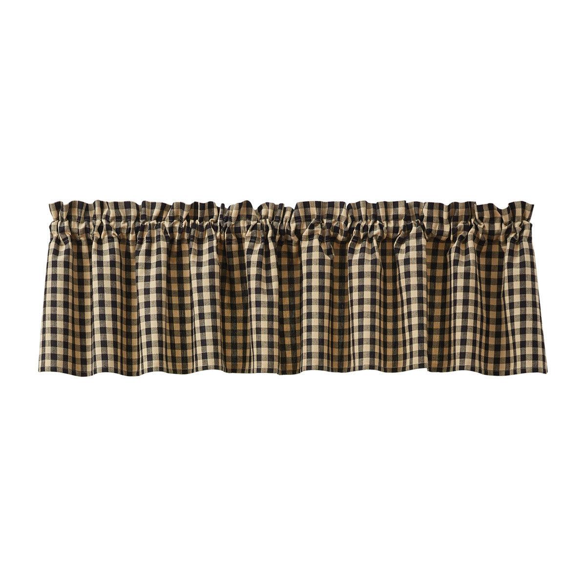 Berry Gingham Lined Valance Park Designs