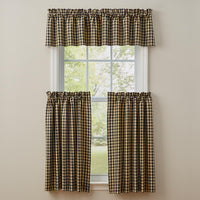 Thumbnail for Berry Gingham Lined Valance Park Designs