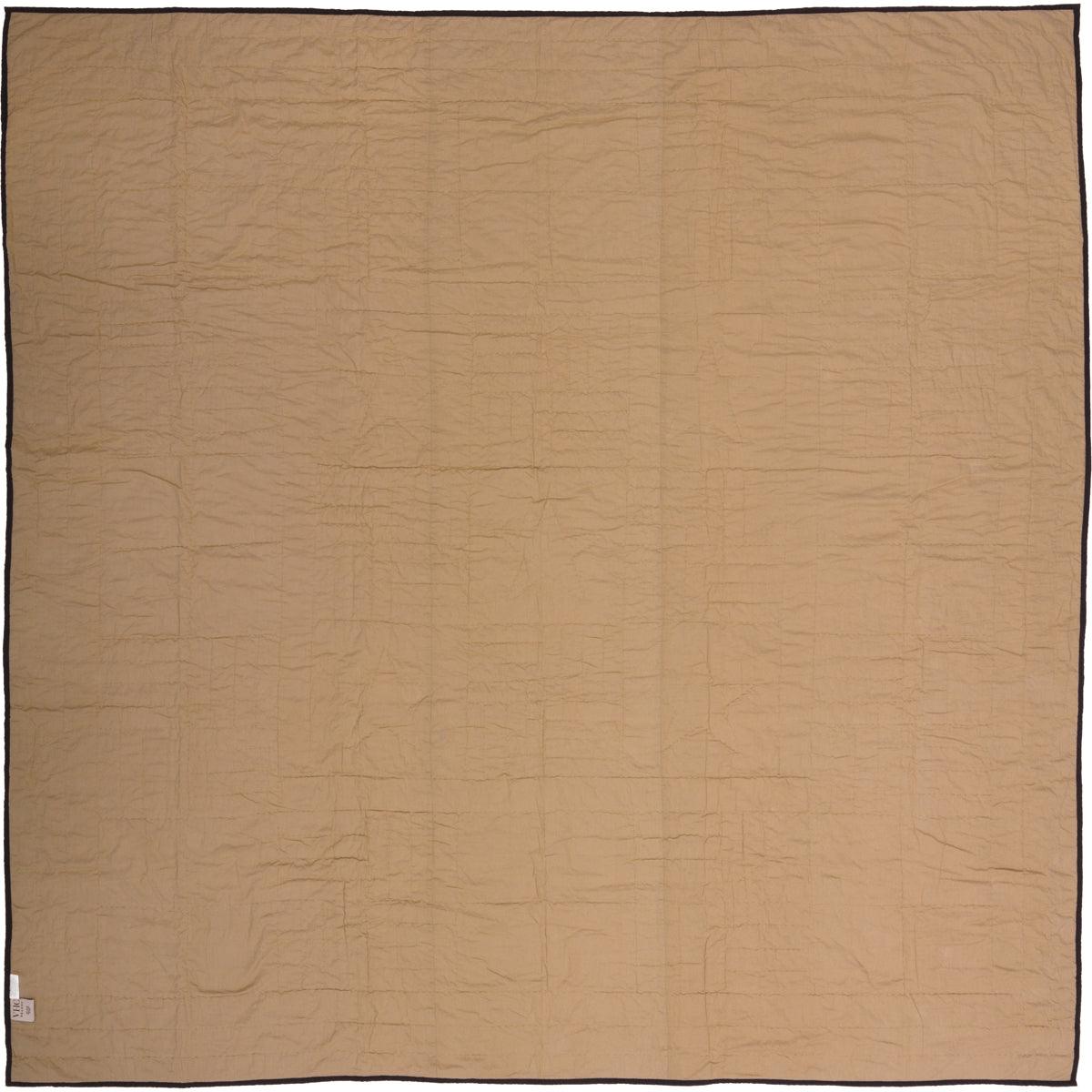 Black Check Star Queen Quilt 90Wx90L - The Fox Decor