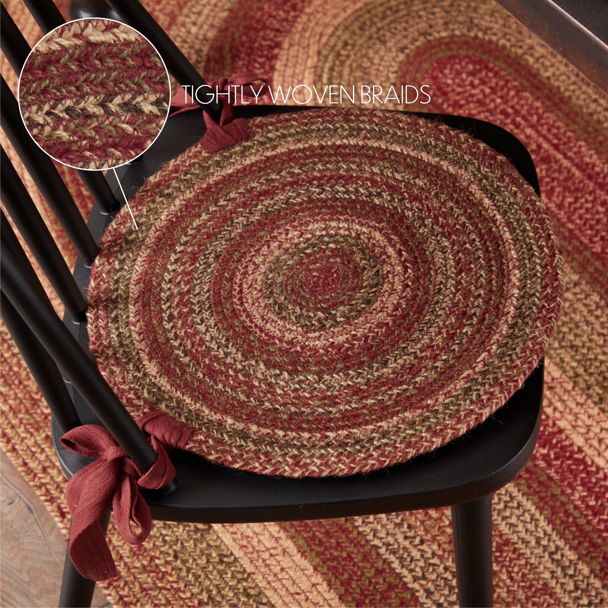 Braided rug sales chair pads