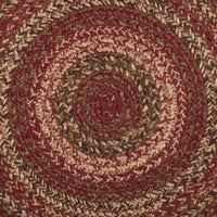 Thumbnail for Cider Mill Jute Braided Chair Pad Set of 6 Burgundy, Natural, Green - The Fox Decor