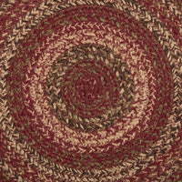 Thumbnail for Cider Mill Jute Braided Chair Pad Set of 6 Burgundy, Natural, Green