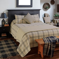 Fieldstone Plaid Standard Sham - Black - Park Designs - The Fox Decor