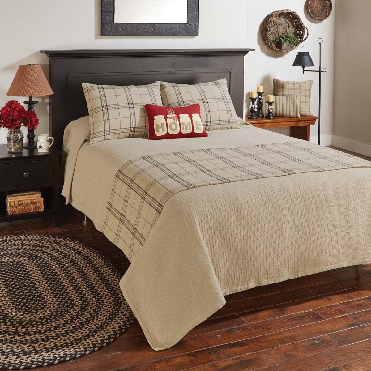 Fieldstone Plaid Standard Sham - Black - Park Designs - The Fox Decor