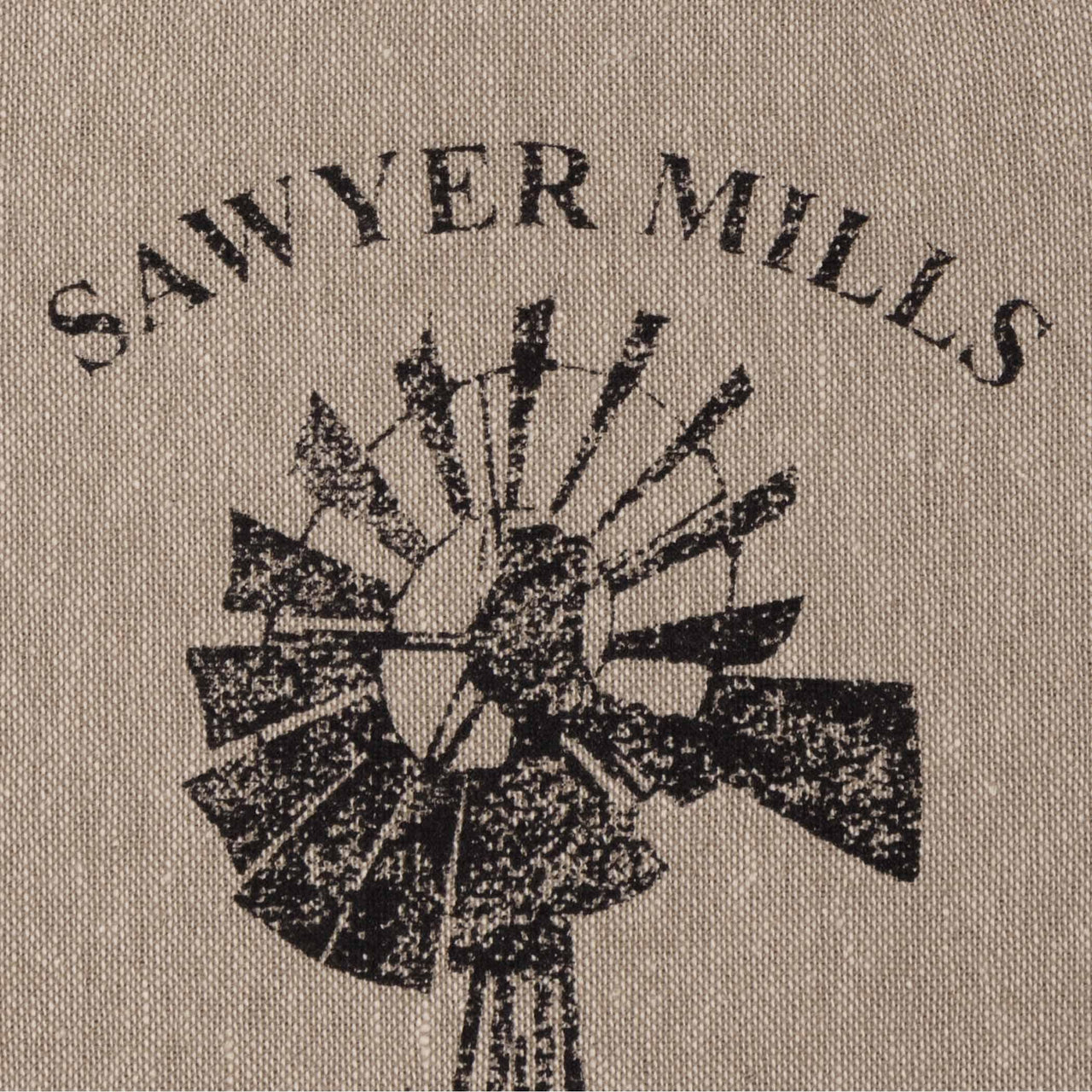 Sawyer Mill Charcoal Windmill Button Loop Kitchen Towel Set of 2 VHC Brands - The Fox Decor