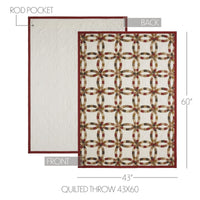Thumbnail for Custom House Wedding Rings Quilted Throw 43x60 - The Fox Decor
