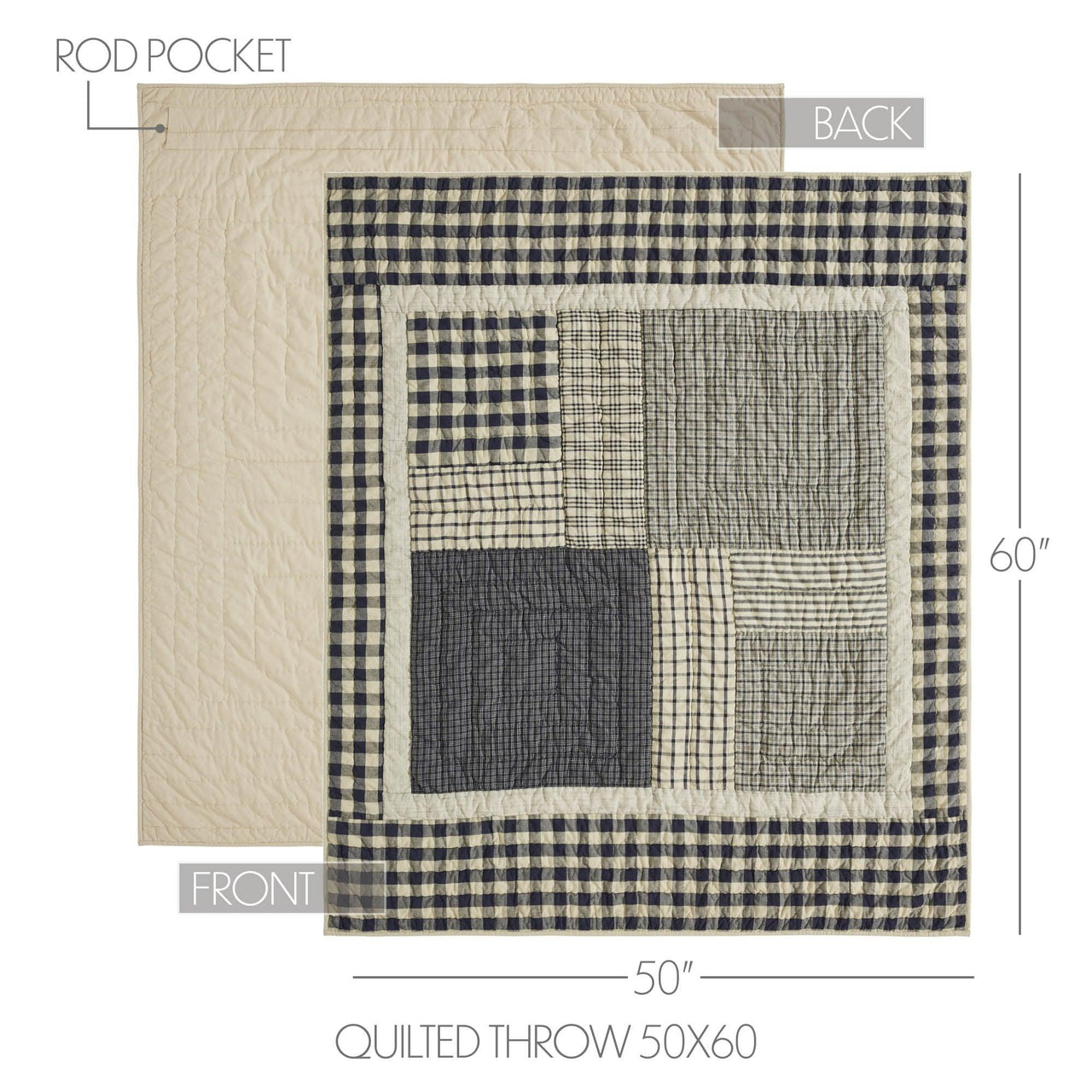 My Country Quilted Throw 50x60 - The Fox Decor