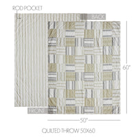 Finders Keepers Quilted Throw 50x60 - The Fox Decor