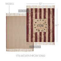 Thumbnail for My Country 1776 Woven Throw 50x60 - The Fox Decor