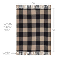 Thumbnail for Black Check Woven Throw 50x60 - The Fox Decor