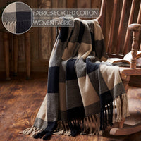 Thumbnail for Black Check Woven Throw 50x60 - The Fox Decor