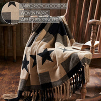 Thumbnail for Black Check Star Woven Throw 50x60 - The Fox Decor
