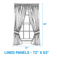 Thumbnail for Stafford Lined Panel Pair 84